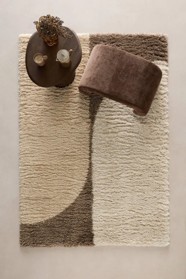 NOUS Living Teyro vloerkleed bruin, foto 2