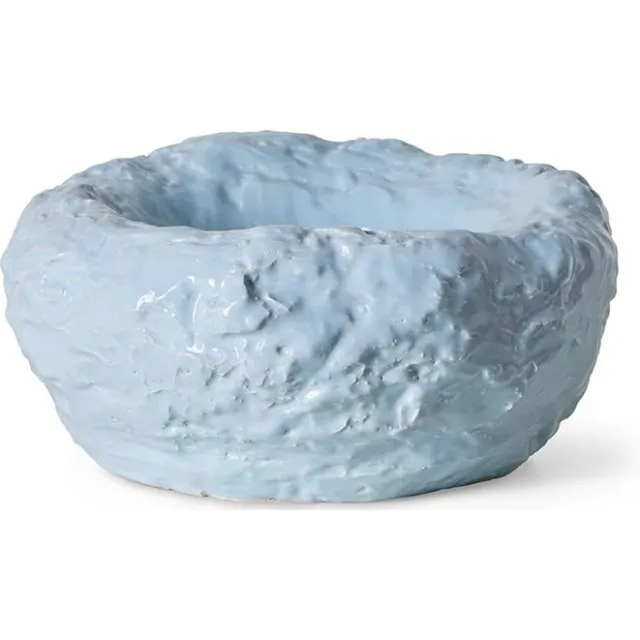 HKLIVING aardewerken schaal Cloud Ø32 cm - hemelsblauw sky blue