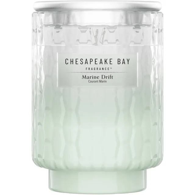 Chesapeake Bay Fragrance Marine Drift Medium geurkaars, 50 branduren groen