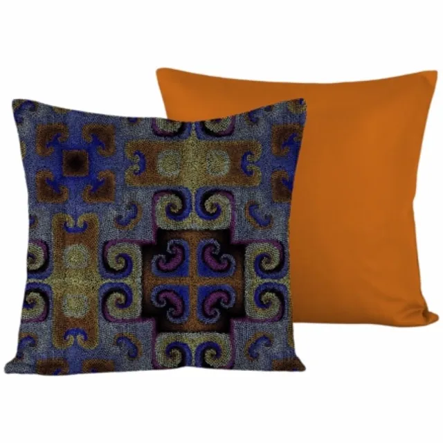 De Witte Lietaer Sierkussenhoes De Witte Lietaer Leon Sunflower 40 x 40 cm (Set van 2) Bruin