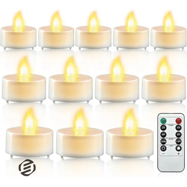Equivera Oplaadbare LED Kaarsen - Elektrische Kaarsen - Oplaadbare Waxinelichtjes - Realistische Kaarsen - Kerstverlichting - Veilig en Duurzaam wit