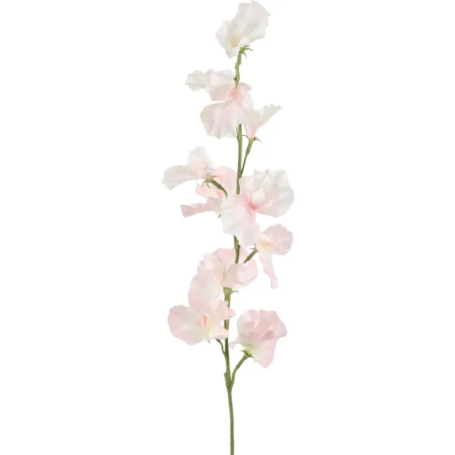 Viv! Home Luxuries Lathyrus - zijden bloem - roze wit - 71cm