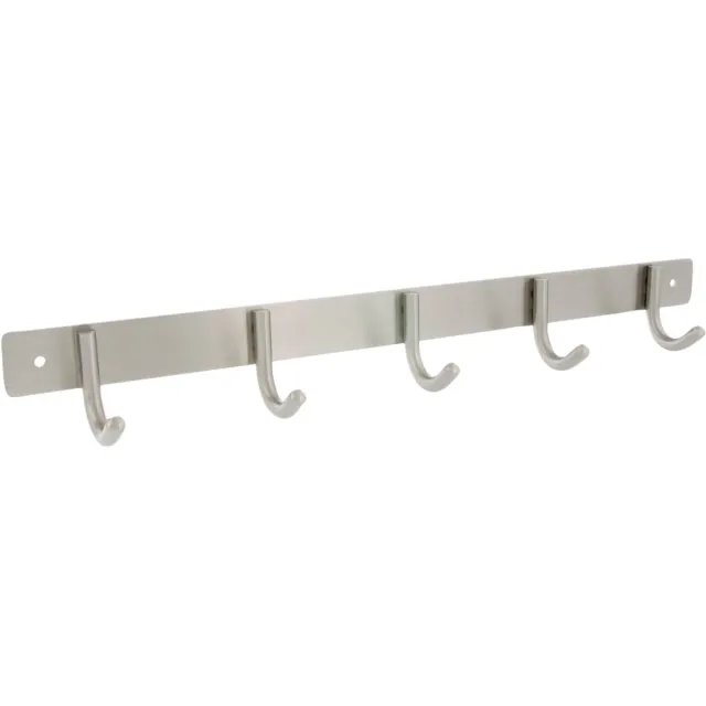 Impresso Kapstokgarnituur 5-voudig Ronde Haak 38x3 RVS