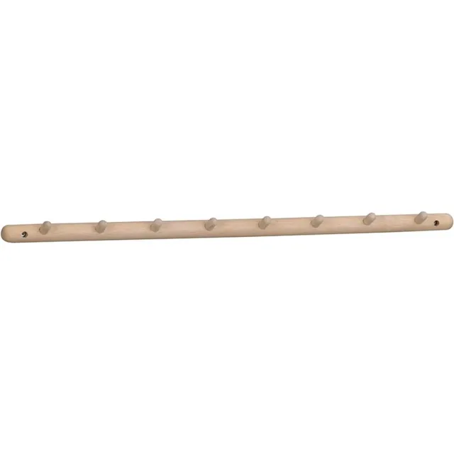 Rowico Home Milford eikenhouten kapstok whitewash - 8 haakjes - 80 cm Whitewash eiken