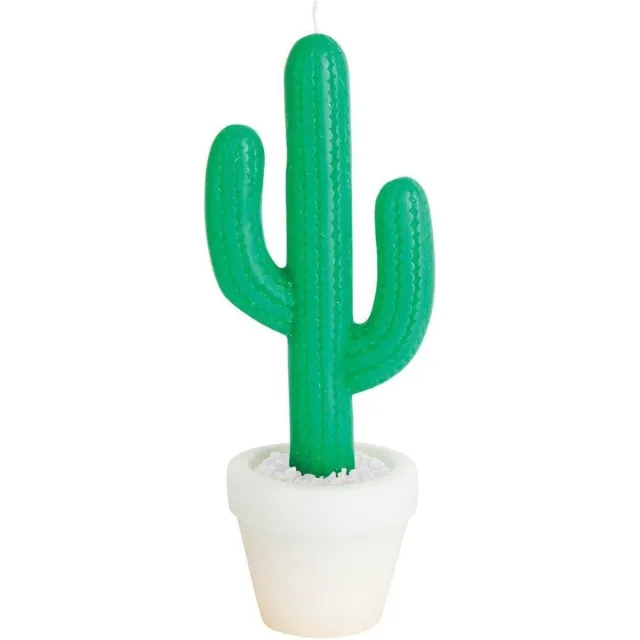 SunnyLife hoge Cactus kaars Groen