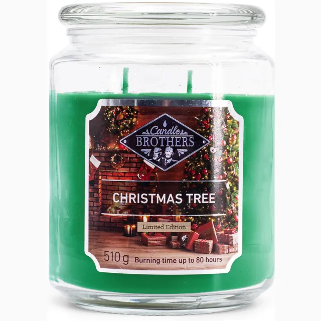 Balthasar Candle-Brothers Geurkaarsen - kerstboomgeur Groen