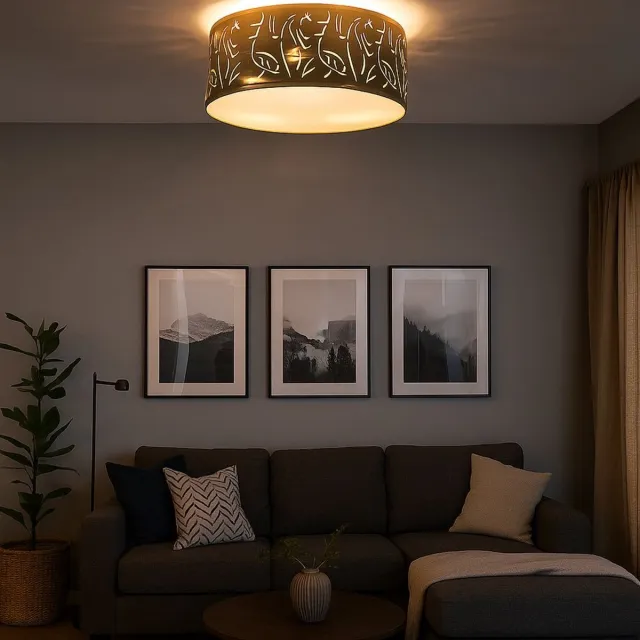 Globo Design plafondspot GOLD Woonkamerverlichting Deco stanslamp Globo 15359D Goud