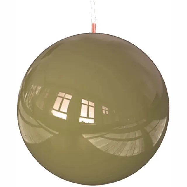 Engels Kerzen Classic bolkaars D10cm flechte lacque groen
