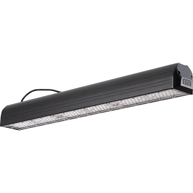 BES LED LED High Bay - Zarigmo - 150W - Rechthoek - Magazijnverlichting - Waterdicht IP65 - Helder/Koud Wit 6400K - Aluminium Zwart