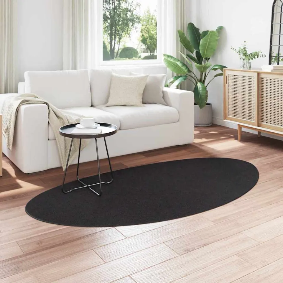 vidaXL Tapijt HUARTE Antraciet 100 x 200 cm Polyester, foto 3