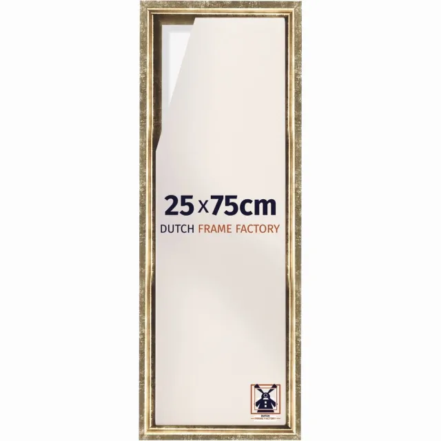 Dutch Frame Factory Baklijst 25x75 cm - Goud Antiek - Geschikt voor Canvasdoek - MDF Baklijst Lausanne