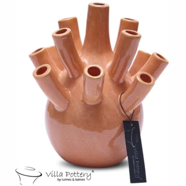 Villa Pottery Vaas - Villa Pottery - Woondecoratie - Keramiek - Decoratie - Voorjaarscollectie - Waterdicht - Pinokkio 1_2 Orange Oranje