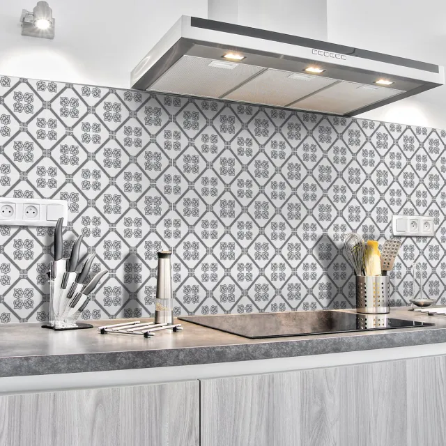 Ambiance Sticker Zelfklevende tegelmuurstickers voor keuken en badkamer - 60 Edmundo Azulejo tegelstickers - 60 stickers 15x15cm Multi color