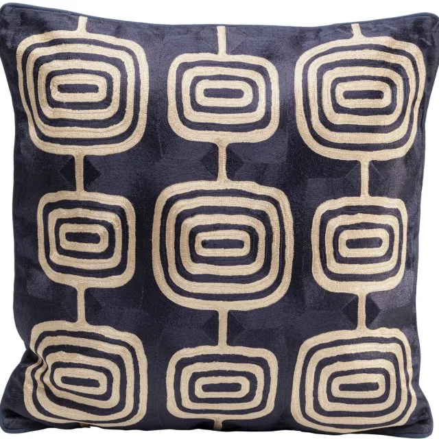 Kare Design Kussen Catena Square blauw en beige Kare Design