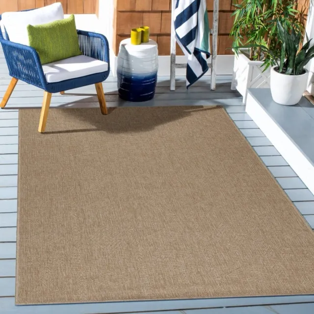 TapisTrend Buiten- en terraskleden Beige 80x250 cm Binnen- en buitenkleed, vintage stijl, polypropyleen materiaal, voor de keuken