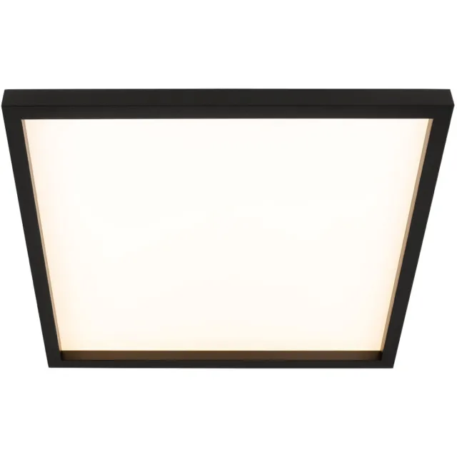 B.K.Licht Briloner Leuchten - LED-plafondlamp, plafondlamp incl. achtergrondverlichting, 22 watt, 3.000 lumen, 3.000 Kelvin, wit-zwart
