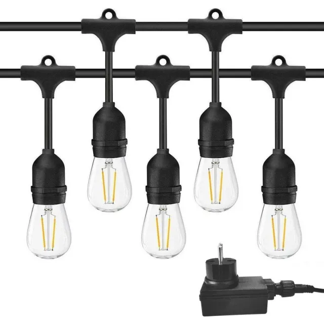 ABC-Led Led prikkabel Lichtsnoer - 15 lampen - 15 meter - IP65 Waterdicht