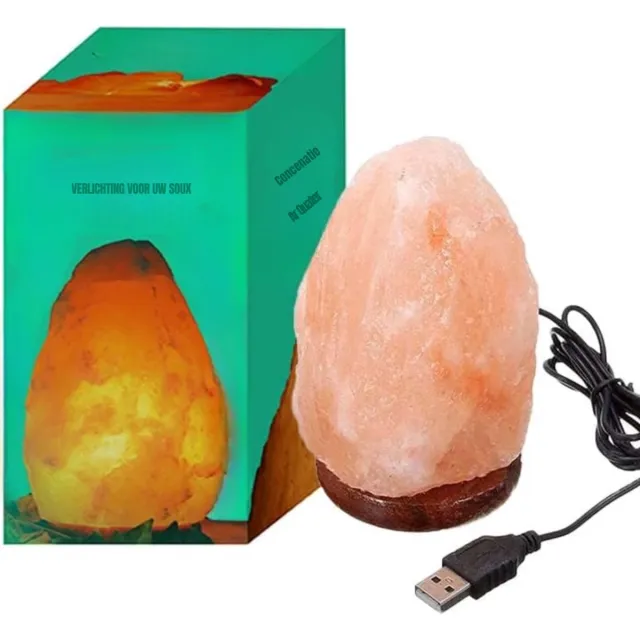 Mmp Himalaya Zoutlamp - Zoutlamp - Wit - ‎15cmx 9cm x 9cm