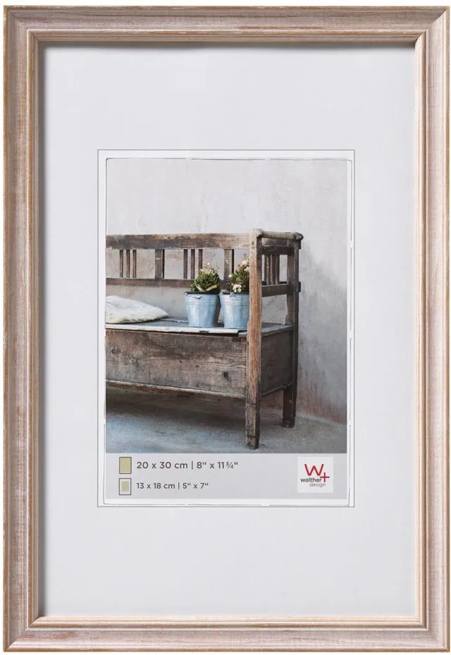 Walther Bench - Houten lijst - Fotoformaat 18x24 cm - Bruin