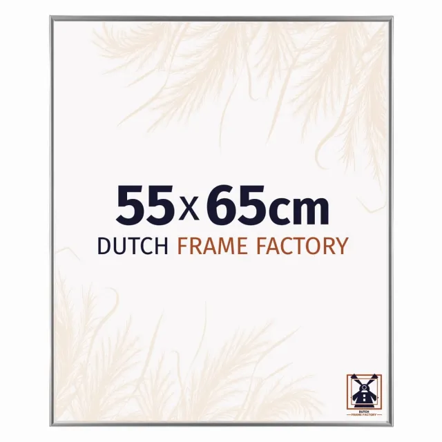Dutch Frame Factory Fotolijst 55x65 cm - Kunststof - Zilver Hoogglans - Easy