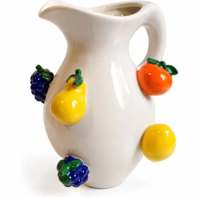 CK Wonen Vaas fruit- The cottage company-creme-16x24 cm