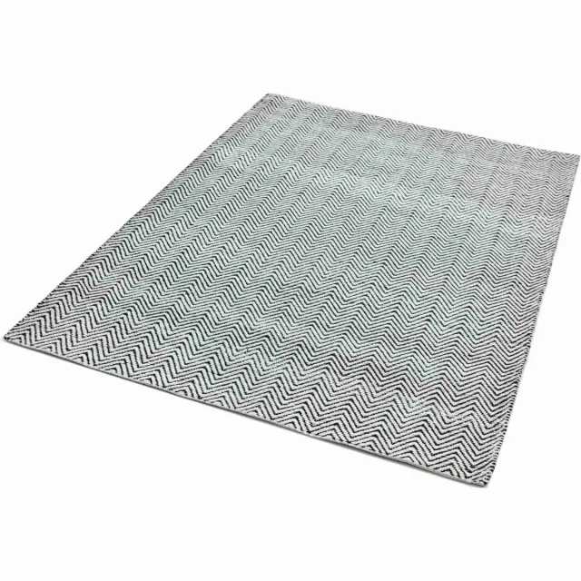 easy living Laagpolig vloerkleed Easy Living Ives Black White - 160x230 cm Zwart_wit