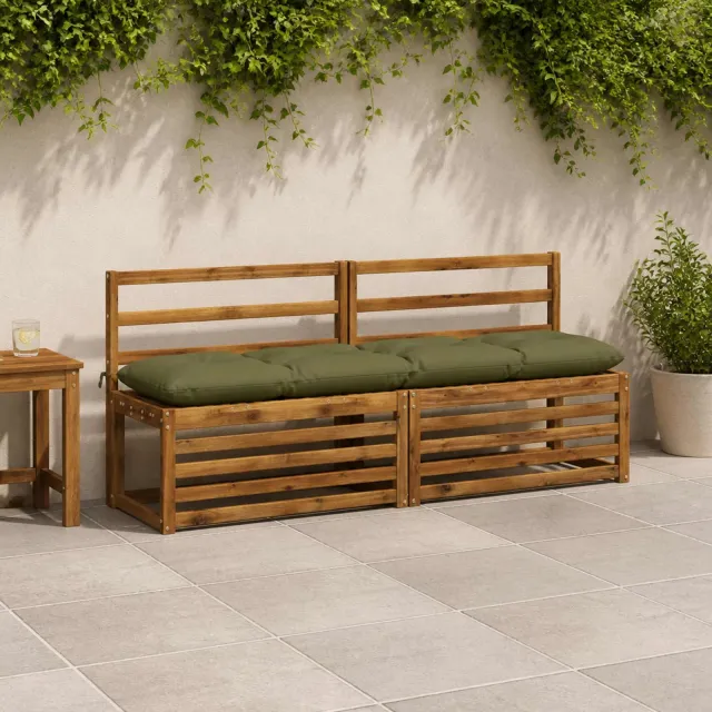vidaXL Bankkussen VIANEN 100% Polyester Olijfgroen 160 x 40 x 12 cm