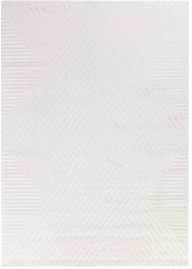 Dutch XXL Scandinavisch Vloerkleed | Tapijt | Sahara | Geometrisch | Crème | 80x150 cm