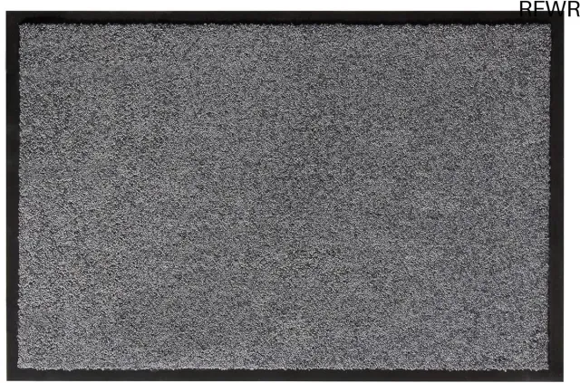 RFWR Antislip Deurmat voor Binnen en Buiten - Wasbare Vuilvangmat 60 x 90 cm Grijs
