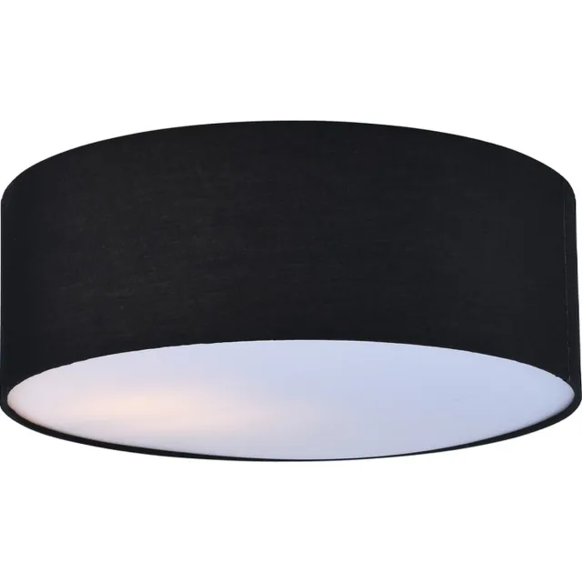 Olucia MENDY - Plafondlamp - Zwart - Vorm: Rond