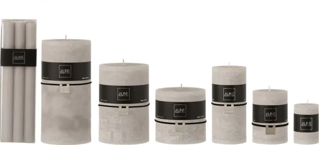 J-Line tafelkaars - lichtgrijs - 9U - doos van 6