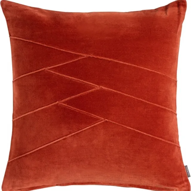Linen & More Uneven Pintuck Lt. Rust Cuhion -45 X 45 Rood