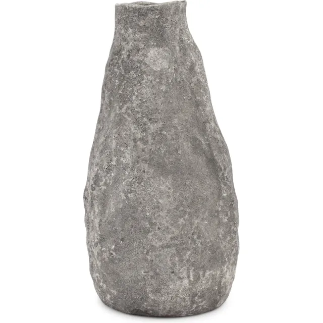 S&P Collection S|P Collection Vaas 17xH33,5cm antraciet Cave grijs