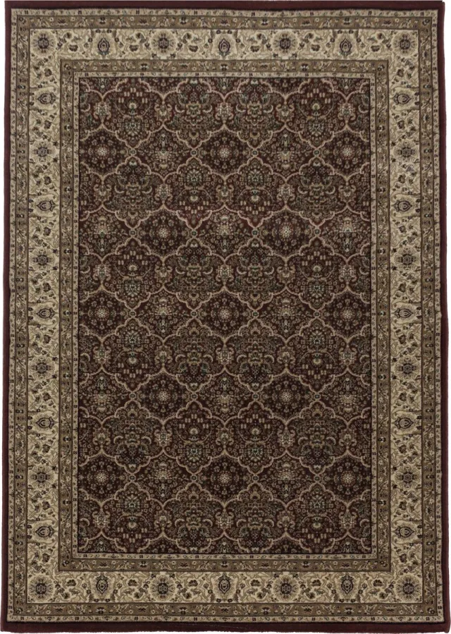 Muratap Tabriz Oosters Klassiek Laagpolig Vloerkleed Rood- 80x150 CM