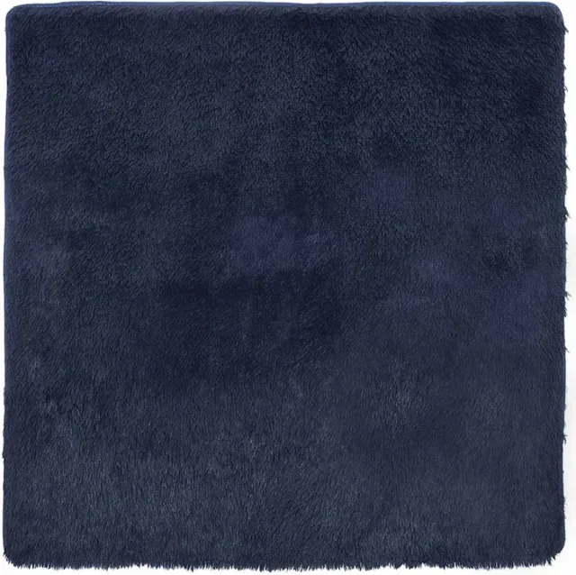vidaXL Hoogpolig - vloerkleed - NAVARRA - cm - polyester - marineblauw