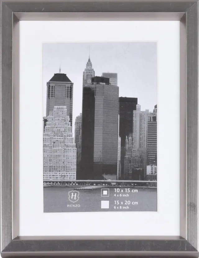 Henzo Fotolijst - Henzo - Metallica - Fotomaat 15x20 cm - Donkergrijs