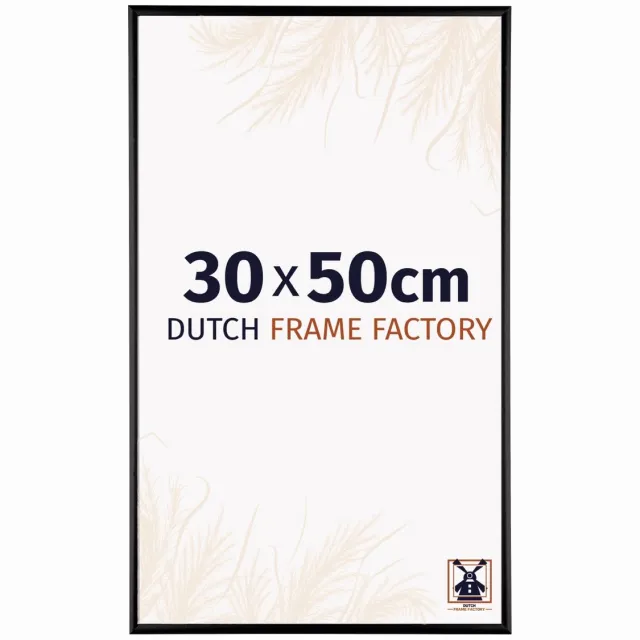Dutch Frame Factory Fotolijst 30x50 cm - Aluminium - Zwart Mat - Kampen