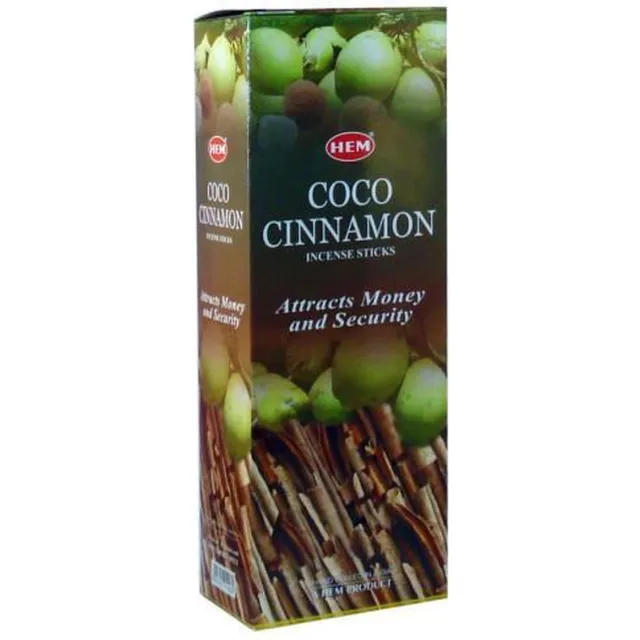 HEM Wierook - Coco Cinnamon - Slof (6 pakjes/120 stokjes)
