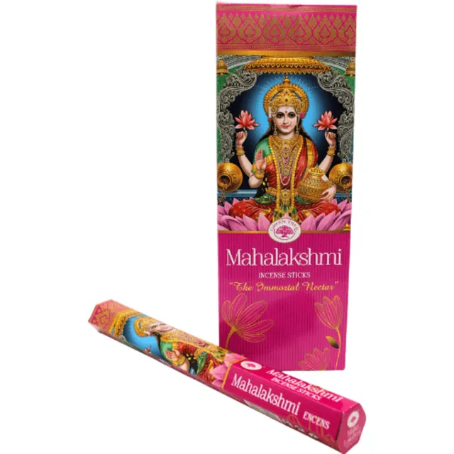 Green Tree Candle Wierook - Green Tree - Mahalakshmi Incense - 6 pack Multicolor