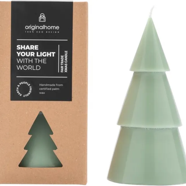 Original home Xmas Tree Kaars Groen