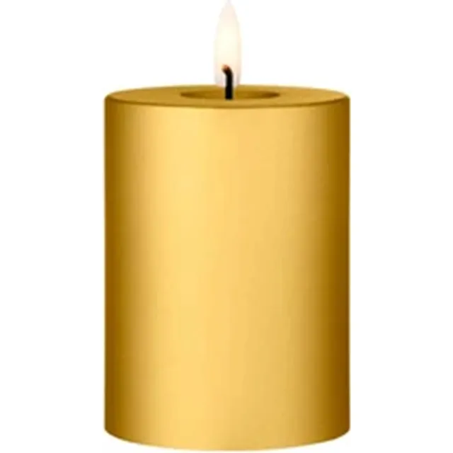 Ester & Erik Led Pillar kaars H10cm gold metallic Goud