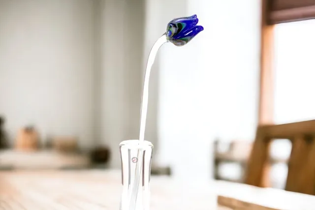 Loranto Tulp Multicolor Blauw - Glazen Tulpen - Tulpen van Glas