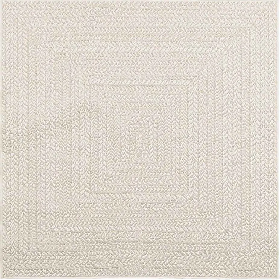vidaXL Vloerkleed ZIZUR room binnen en buiten jute look crème, foto 5
