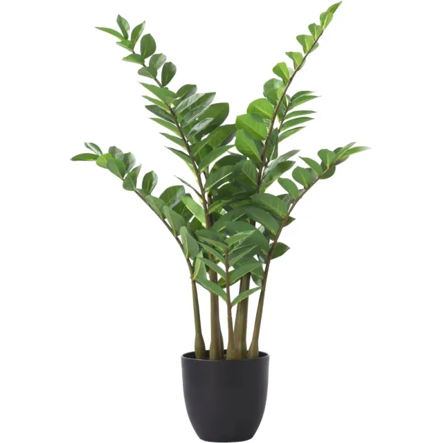 PrettyPlants Zamioculcas Kunstplant 90cm | Kleine kunstplant | Kunst kamerplant | Zamioculcas kunstplant | Levensechte Kunstplant Groen