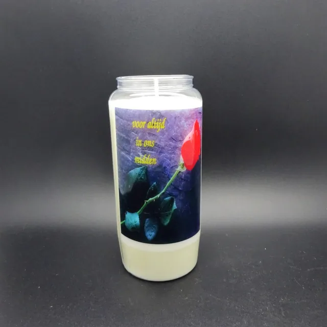 Partijhandel RODO Noveenkaars Spreuk 009 - 6 dagen brander (5 stuks) wit
