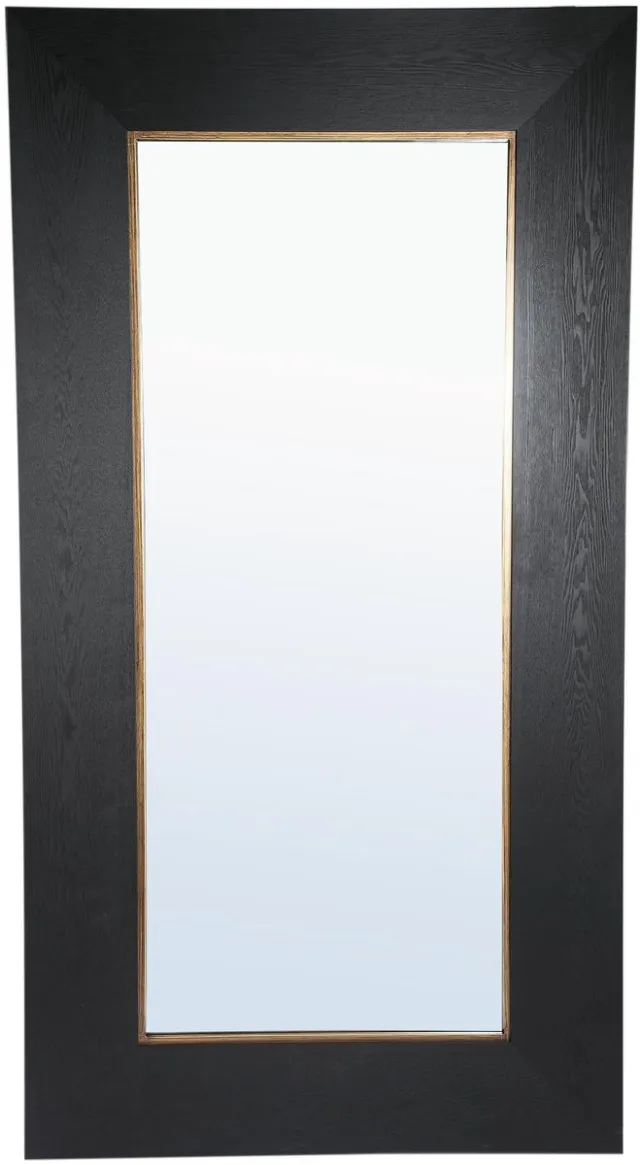 PTMD Spiegel Tiess - Zwart - 106.5x4x200cm