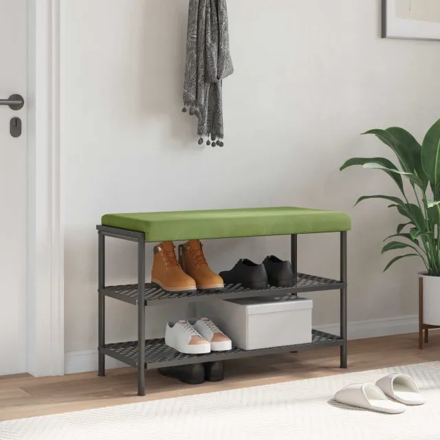 vidaXL Bankkussen fluweel Lichtgroen Diepte 35 cm groen