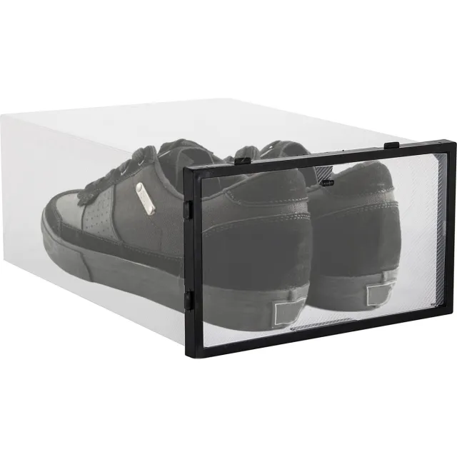 springos Schoenenbox | Sneakerbox | Kunststof | Transparant | 1 Stuk | 34 x 23 x 13.5 cm