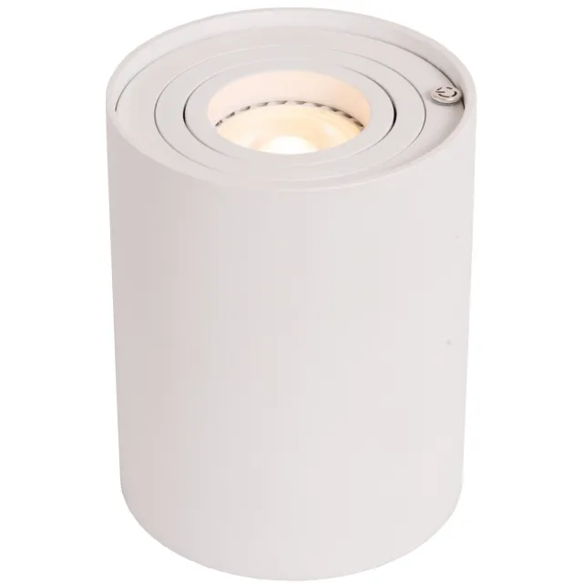 Lucide TUBE - Tafellamp - Ø 9,6 cm - LED 3 StepDim - GU10 - 1x5W 2600K/2800K - Wit