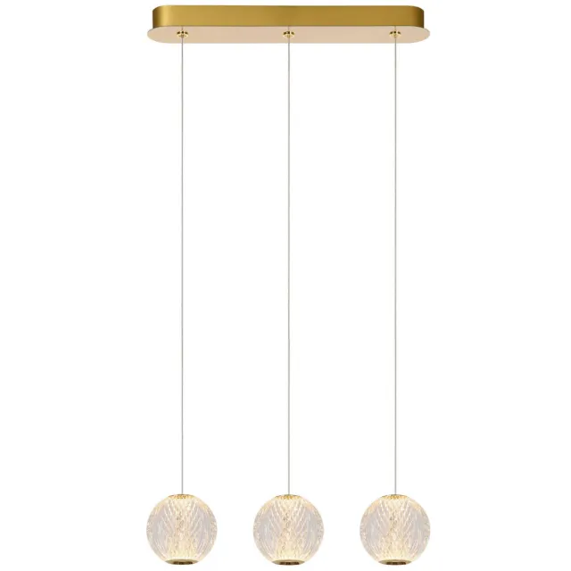 Lucide CINTRA - Hanglamp - LED Dimb. - 3x4,7W 2700K - Transparant